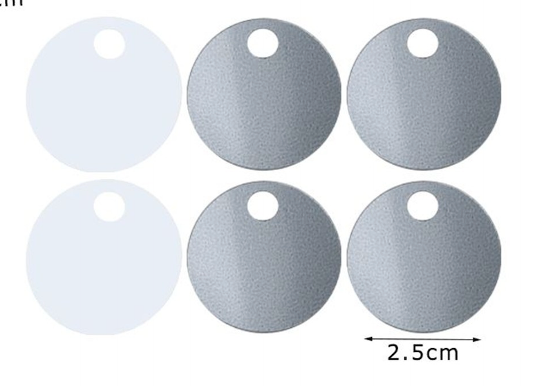 Paillettes  Rotonde 2,5 cm  15GR con foro 5mm