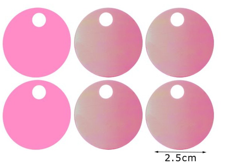 Paillettes  Rotonde 2,5 cm  15GR con foro 5mm