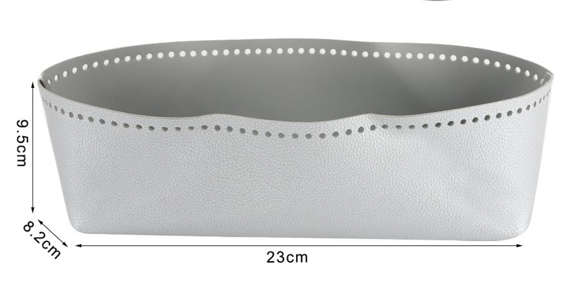 Hard Bottom for Bag 23 cm with Holes – Structured Faux Leather Base (Various Colors)