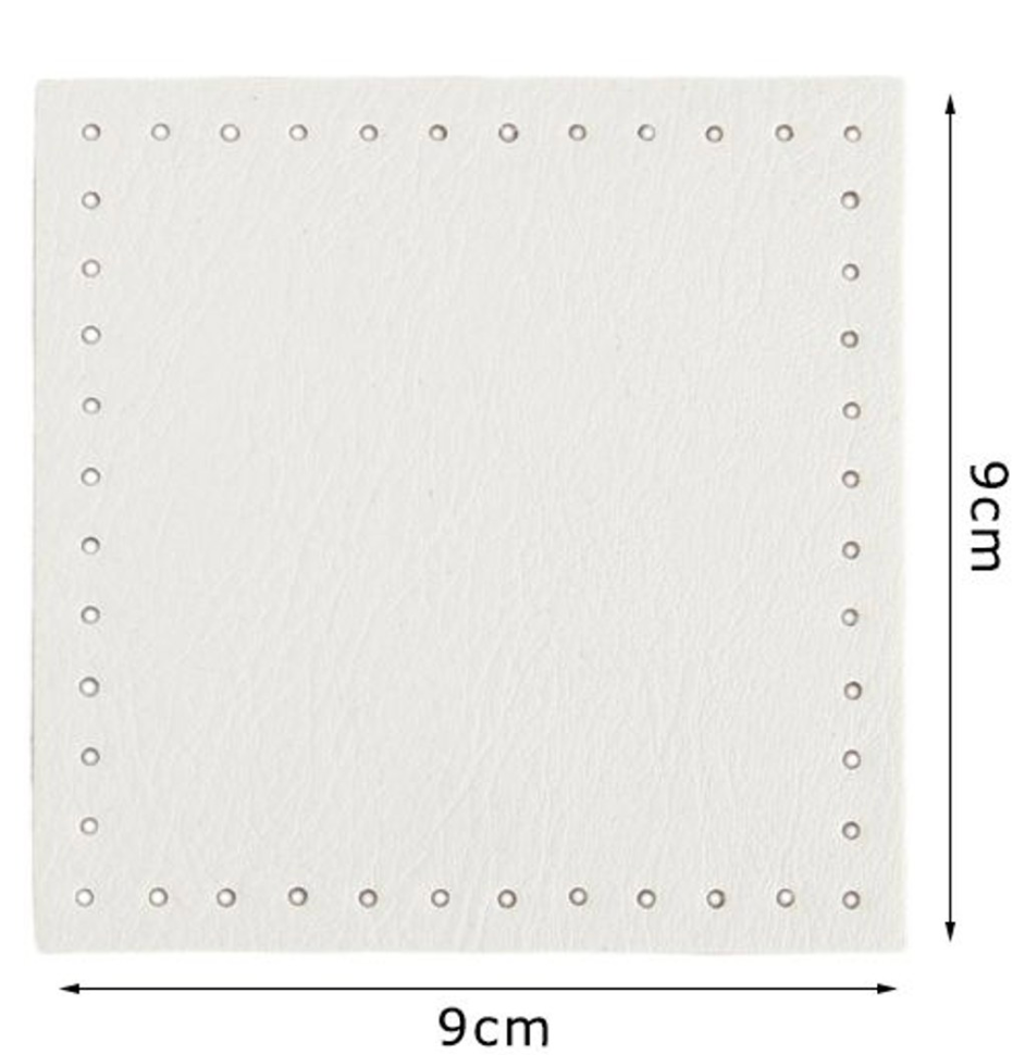 Fondo per Borse 9x9 cm Base in Ecopelle 2pz