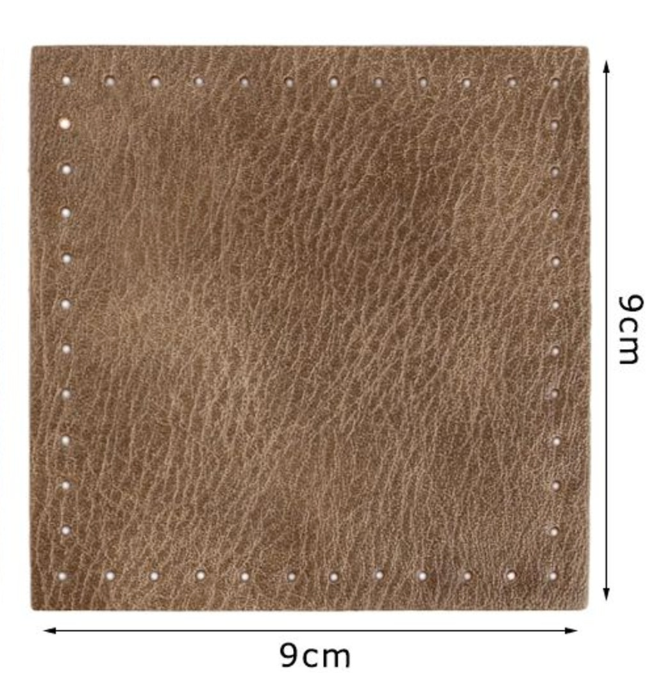 Fondo per Borse 9x9 cm Base in Ecopelle 2pz
