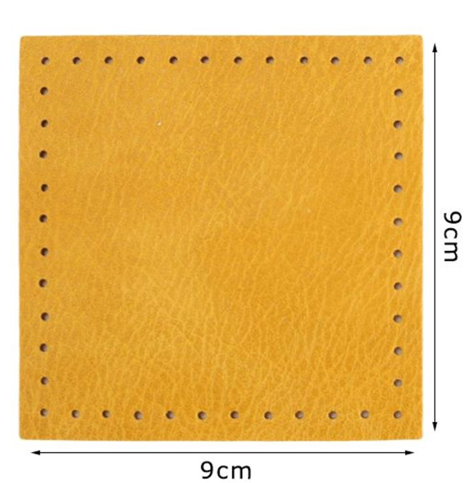 Fondo per Borse 9x9 cm Base in Ecopelle 2pz