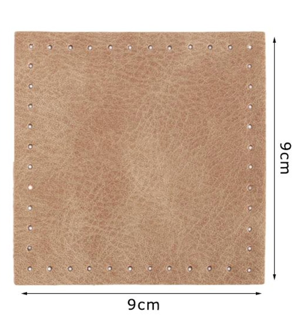 Fondo per Borse 9x9 cm Base in Ecopelle 2pz