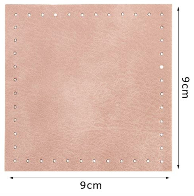 Fondo per Borse 9x9 cm Base in Ecopelle 2pz
