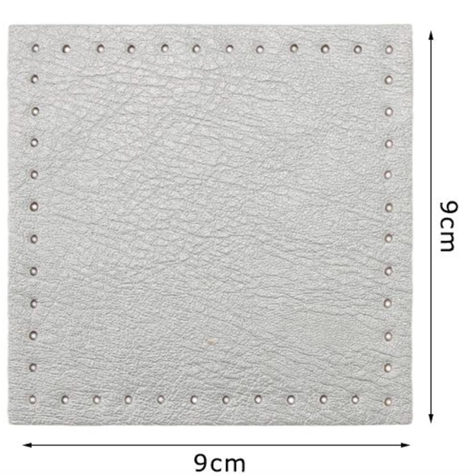 Fondo per Borse 9x9 cm Base in Ecopelle 2pz