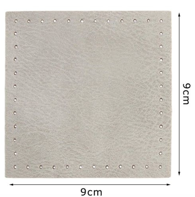Fondo per Borse 9x9 cm Base in Ecopelle 2pz