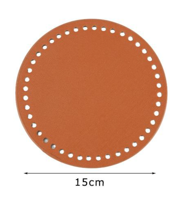 Fondo Tondo Rigido Preforato 15 cm per Borse Handmade