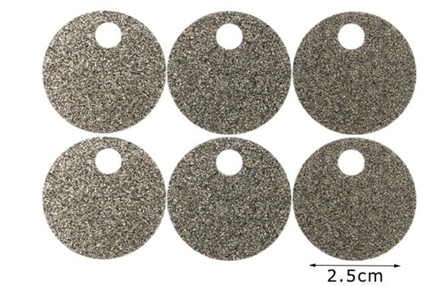 Paillettes Glitterate/brillantinate Maxi Rotonde 2,5 cm con Foro 5mm da 15GR