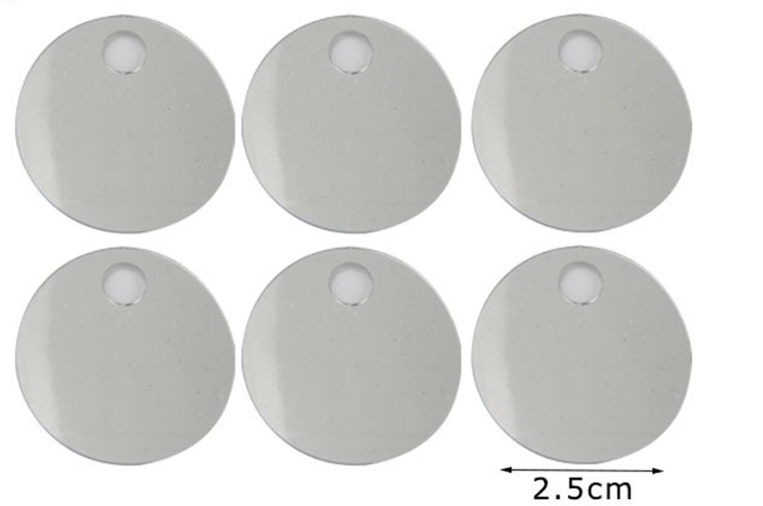 Paillettes  Rotonde 2,5 cm  15GR con foro 5mm