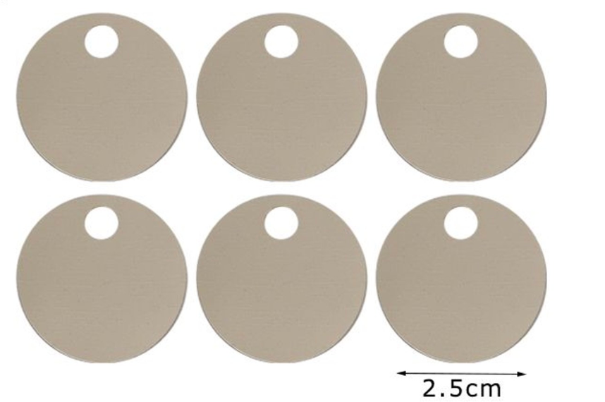 Paillettes  Rotonde 2,5 cm  15GR con foro 5mm