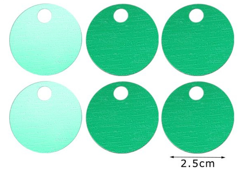 Paillettes  Rotonde 2,5 cm  15GR con foro 5mm