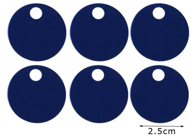 Paillettes  Rotonde 2,5 cm  15GR con foro 5mm