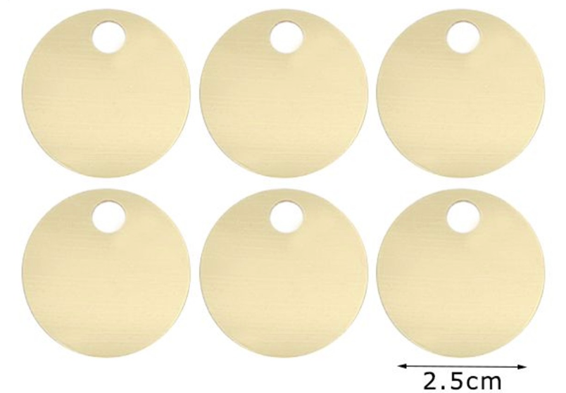 Paillettes  Rotonde 2,5 cm  15GR con foro 5mm