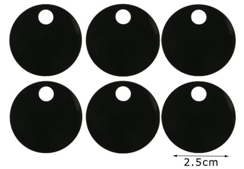 Paillettes  Rotonde 2,5 cm  15GR con foro 5mm