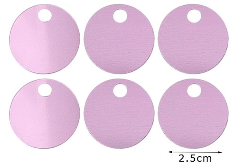 Paillettes  Rotonde 2,5 cm  15GR con foro 5mm