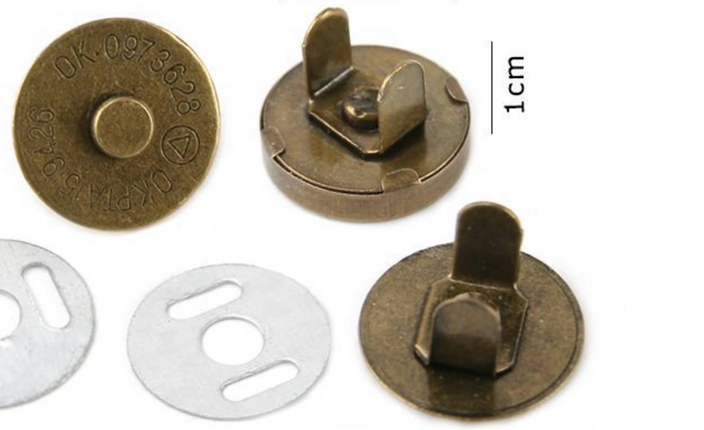 Chiusura Magnetica 14 mm  rotonda per Borse Handmade