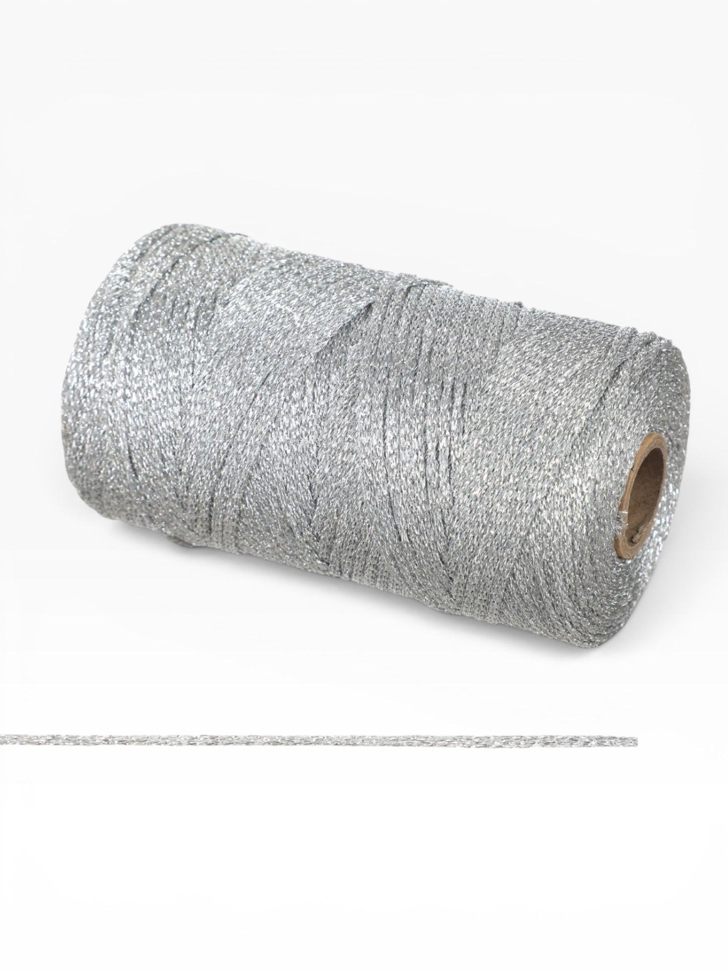 Cordino Lurex Brillante 3mm 200g – Filato Metallizzato 240m per Borse, Accessori e Progetti Handmade