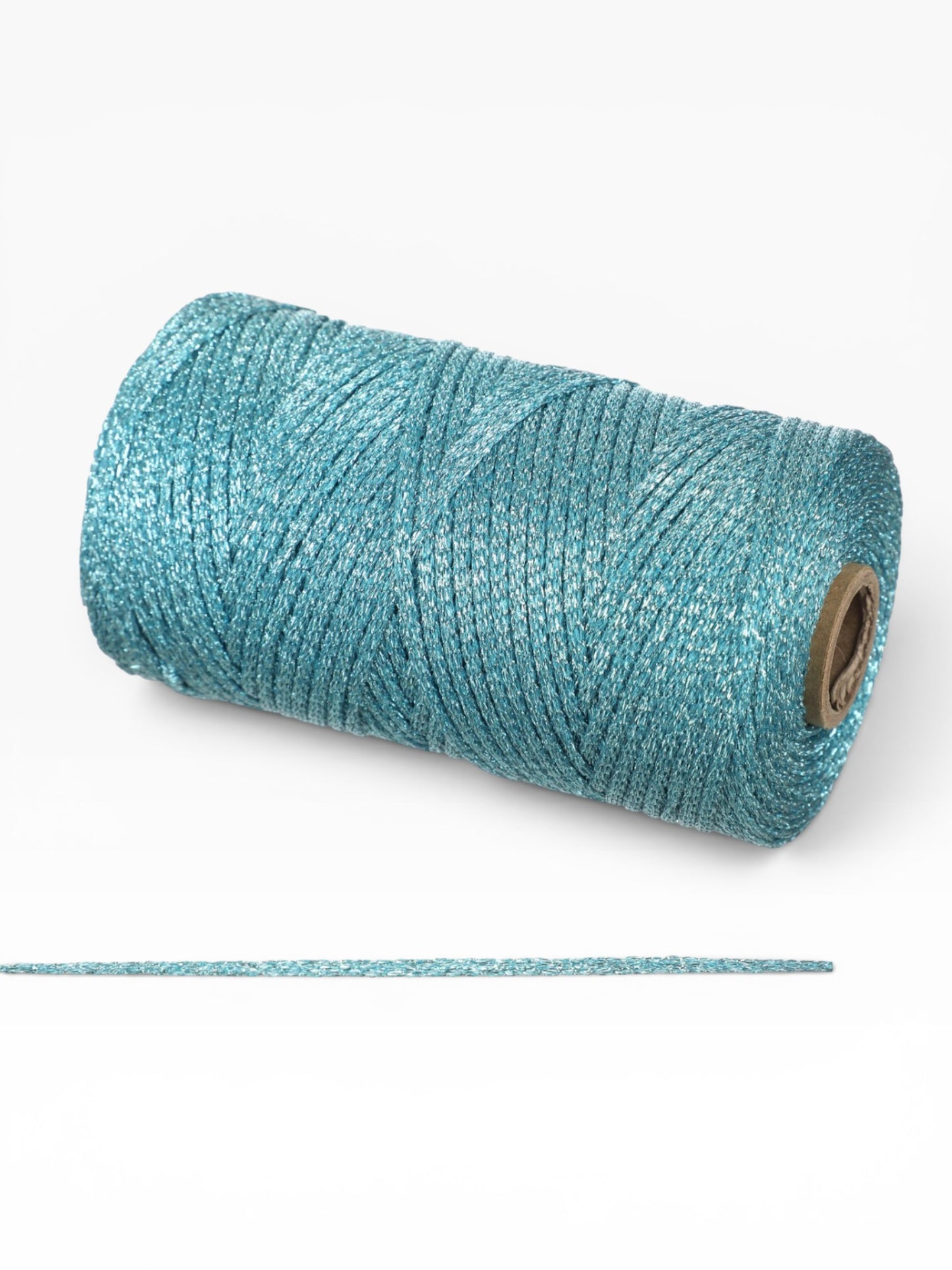 Cordino Lurex Brillante 3mm 200g – Filato Metallizzato 240m per Borse, Accessori e Progetti Handmade