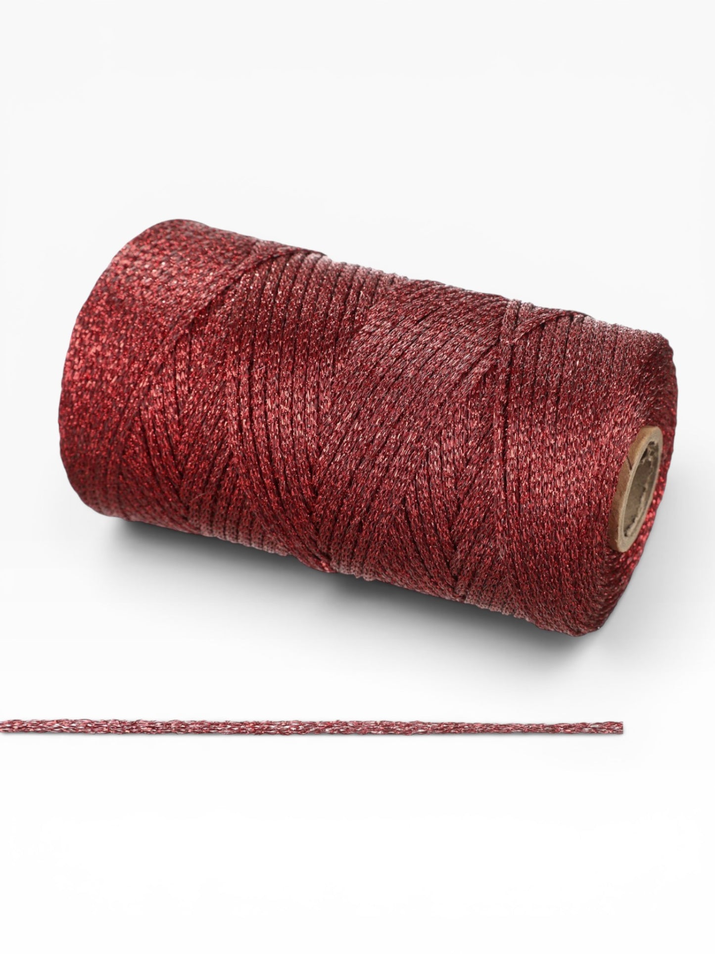 Cordino Lurex Brillante 3mm 200g – Filato Metallizzato 240m per Borse, Accessori e Progetti Handmade