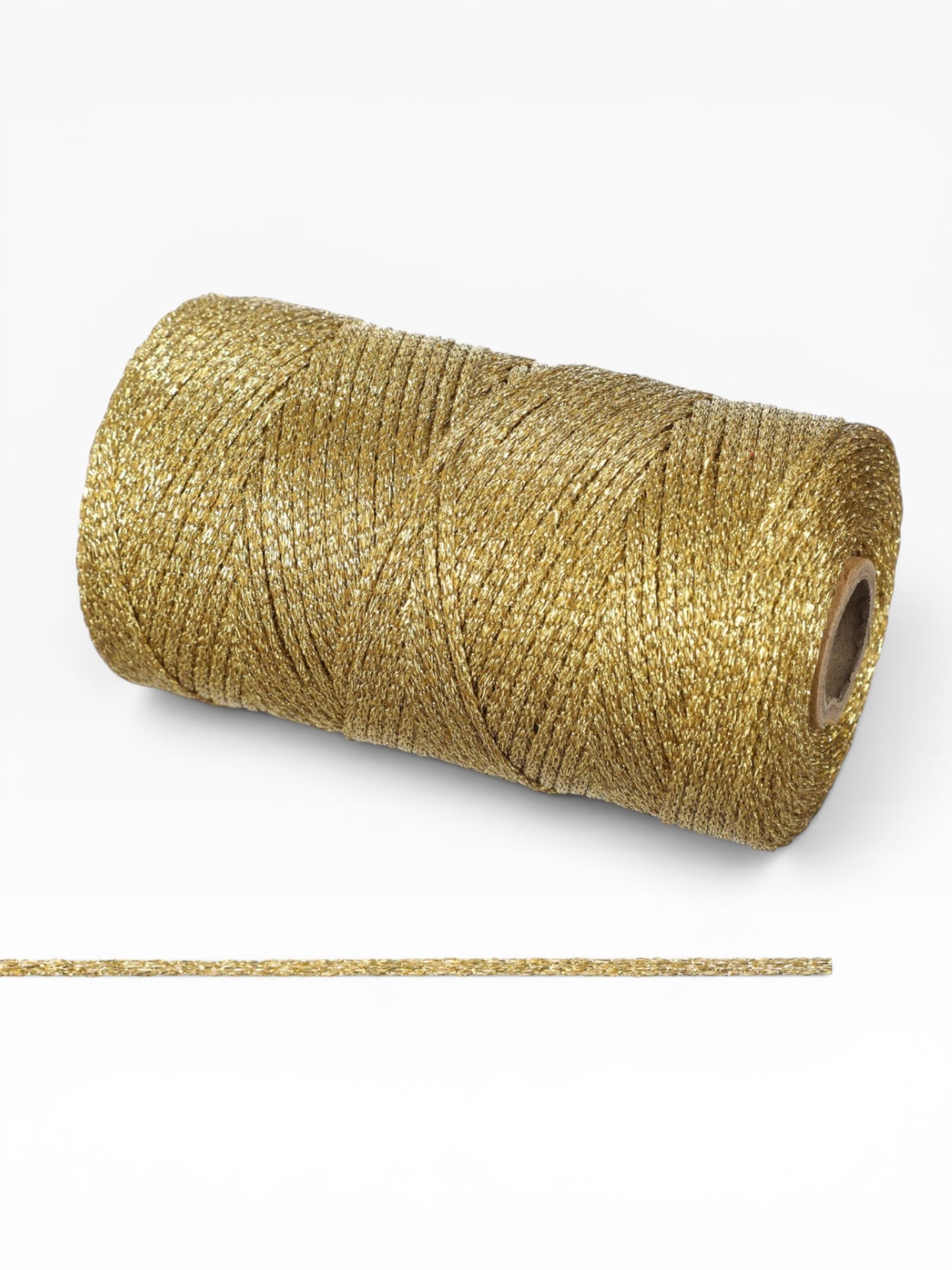 Cordino Lurex Brillante 3mm 200g – Filato Metallizzato 240m per Borse, Accessori e Progetti Handmade