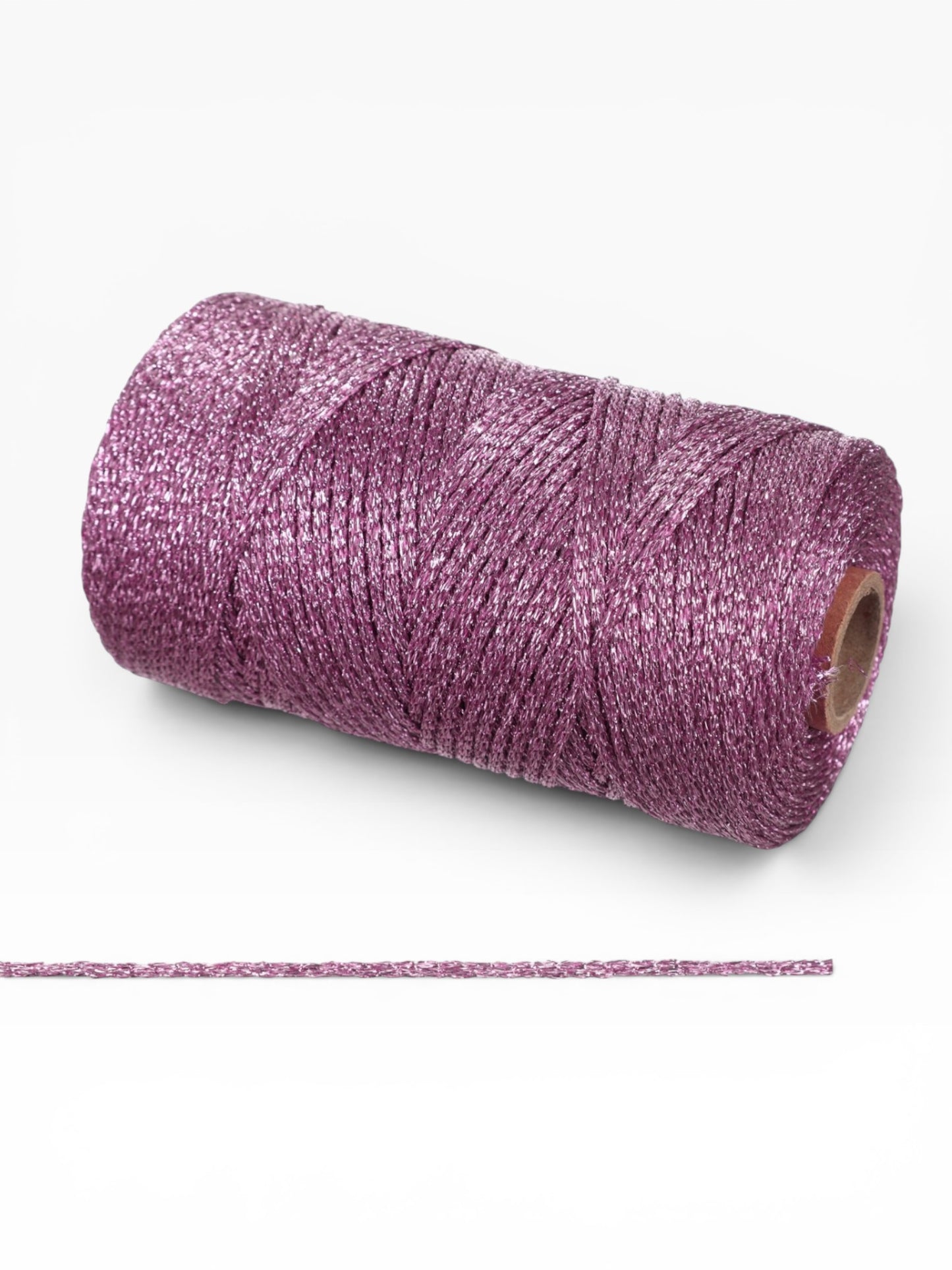 Cordino Lurex Brillante 3mm 200g – Filato Metallizzato 240m per Borse, Accessori e Progetti Handmade