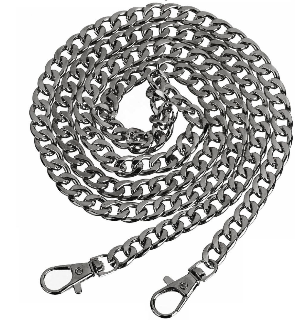 Catena per Borsa in Metallo 120 cm – Tracolla Elegante per Borse Handmade in Diverse Varianti