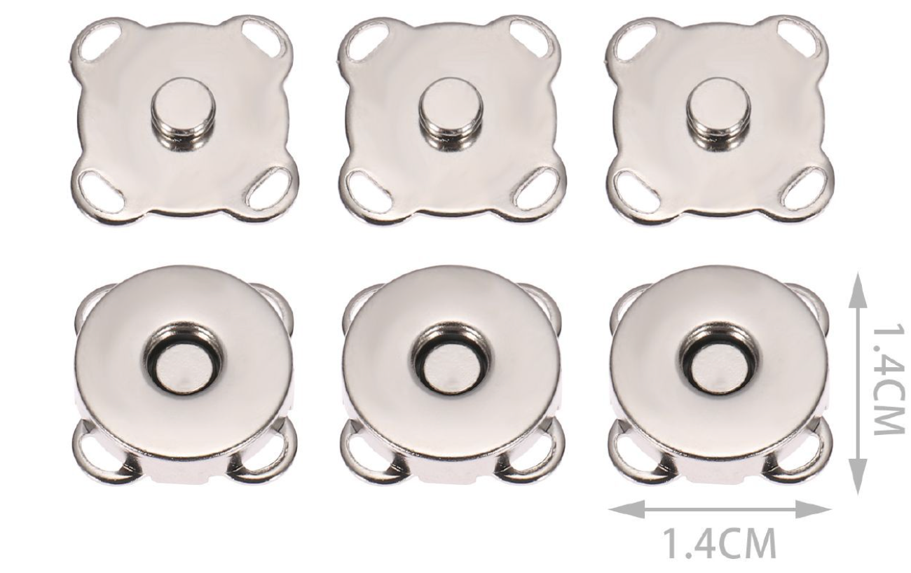 Chiusura Magnetica  per Borse Handmade – Bottone Calamita in Metallo 4pz