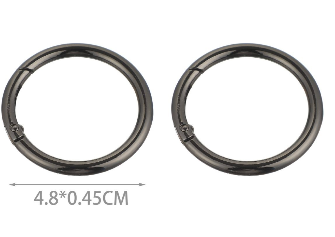 Moschettone Rotondo a Scatto – Anello Apribile per Borse e Accessori