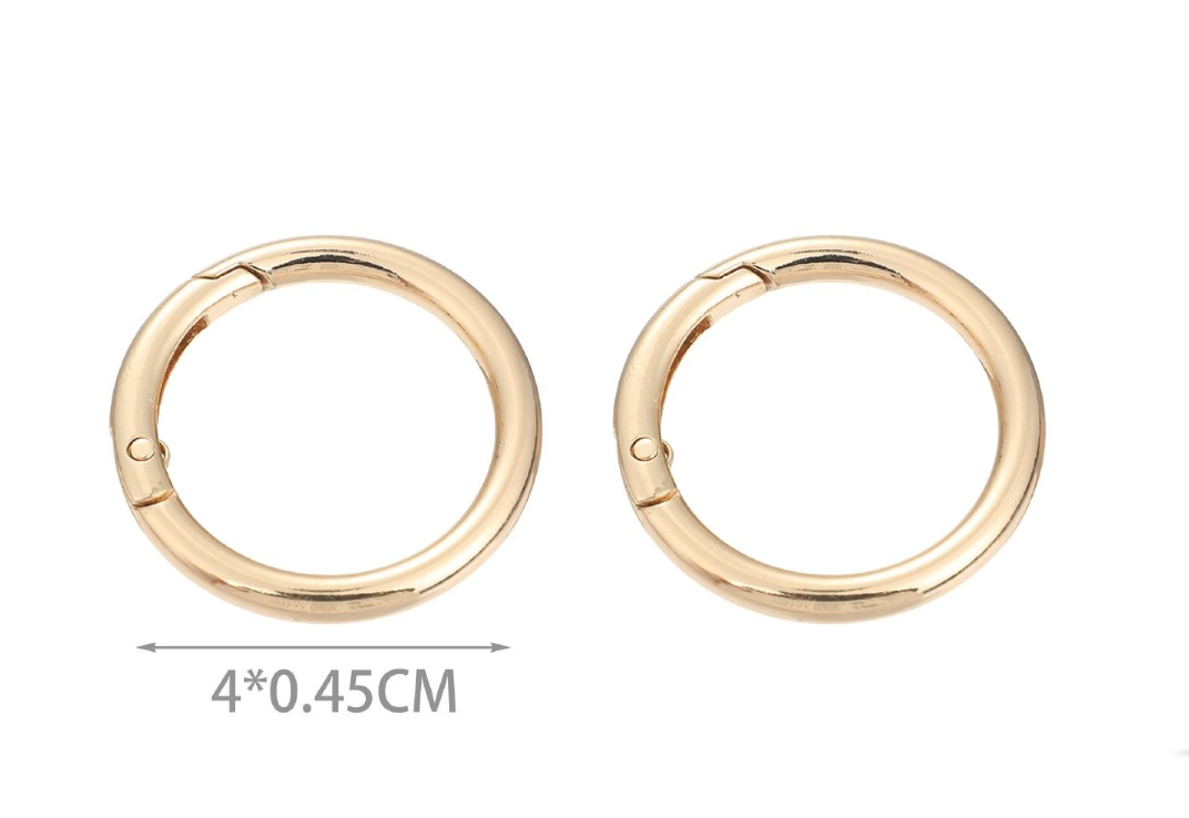 Moschettone Rotondo a Scatto – Anello Apribile per Borse e Accessori