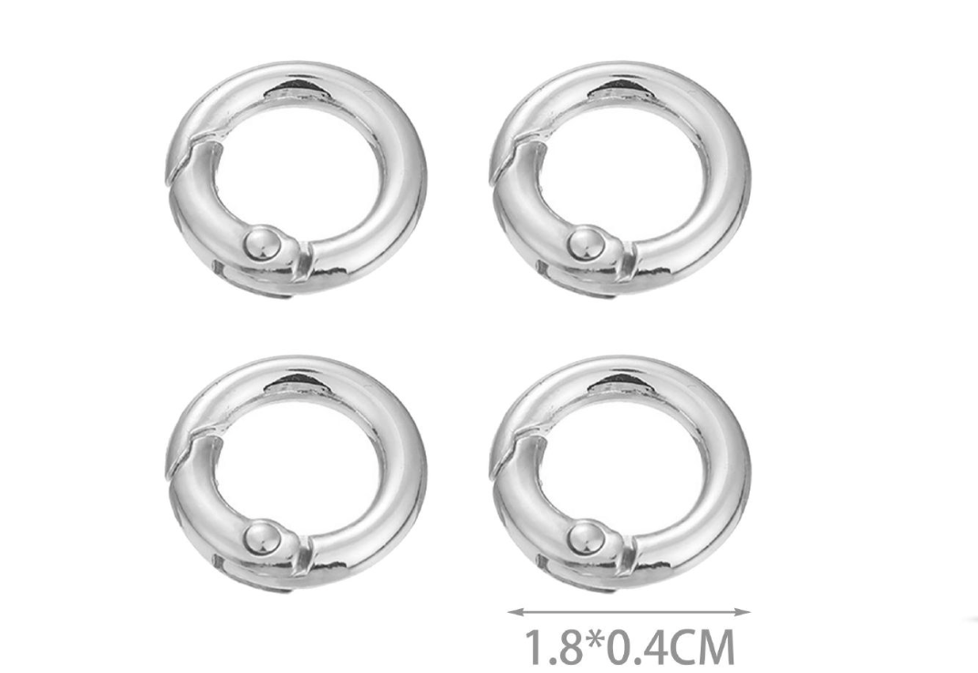Moschettone Rotondo a Scatto – Anello Apribile per Borse e Accessori