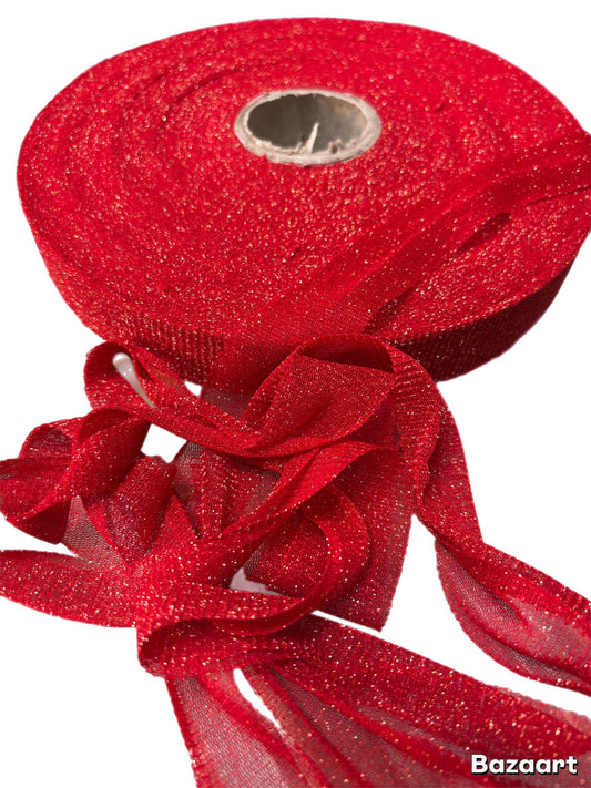 Red/Gold Lurex Pizza 330 Grams