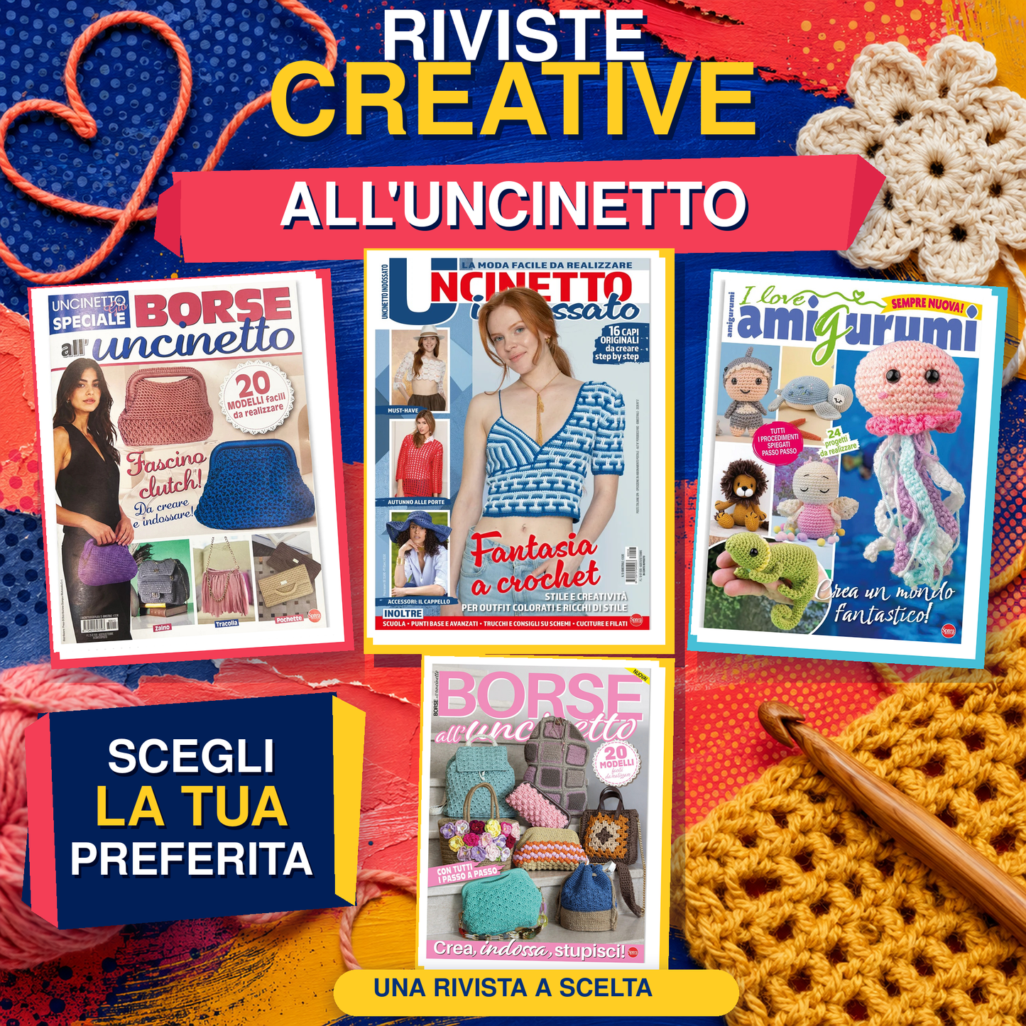 Riviste Creative all’Uncinetto – Schemi e Tutorial per Borse, Amigurumi e Moda Crochet