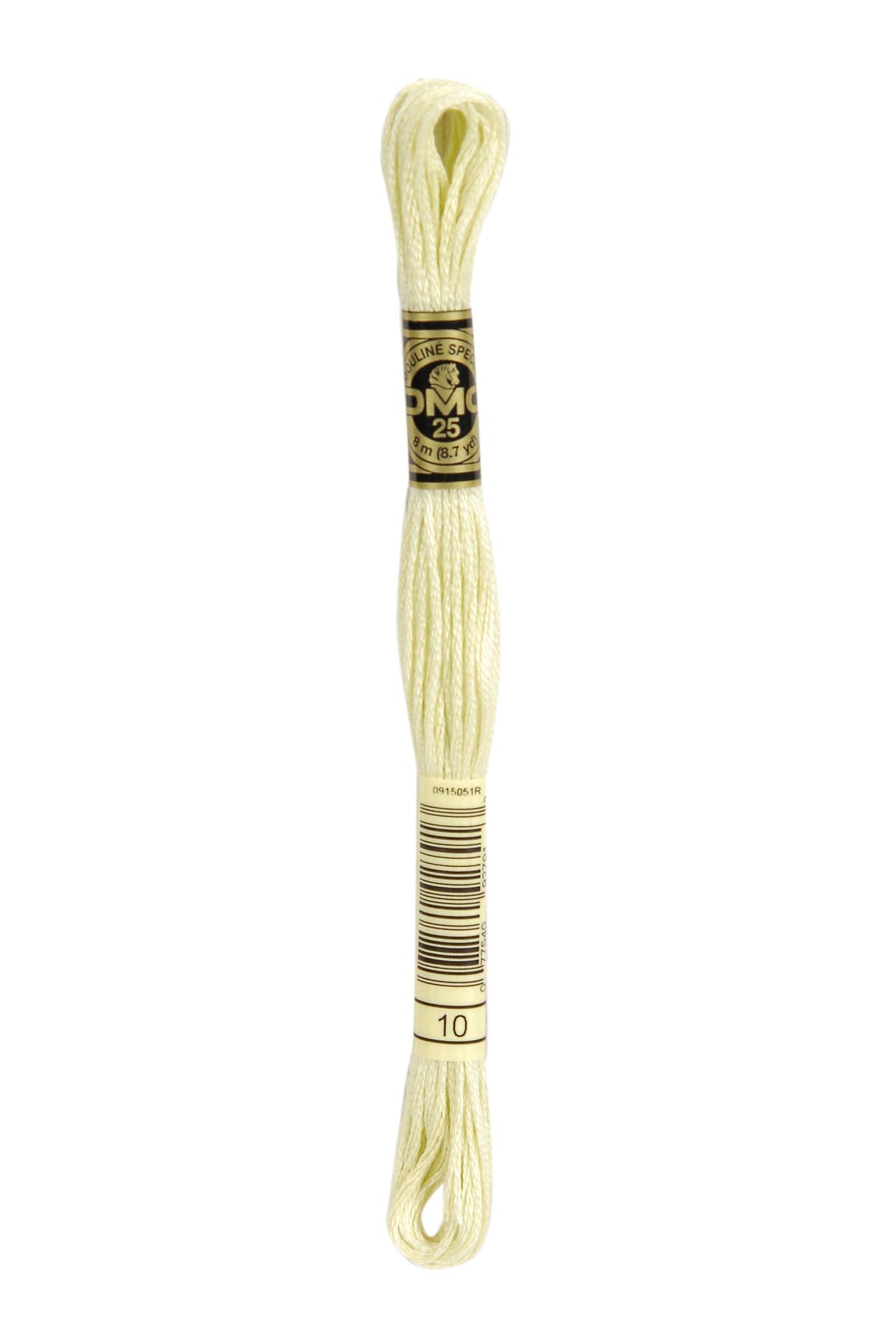 DMC Mouliné Spécial 25, colore 10, matassina da 8 metri, 100% cotone
