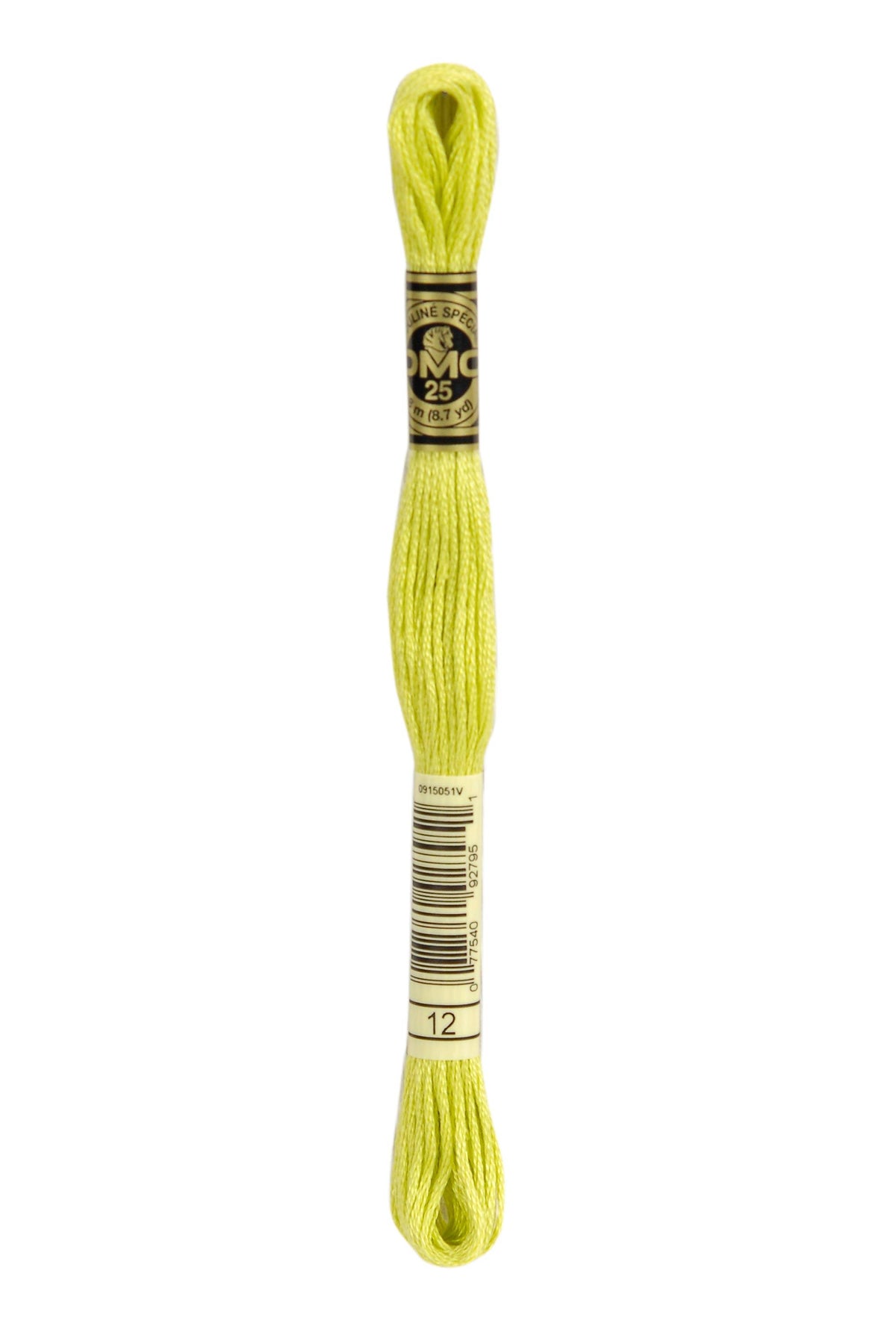 DMC Mouliné Spécial 25, colore 12, matassina da 8 metri, 100% cotone