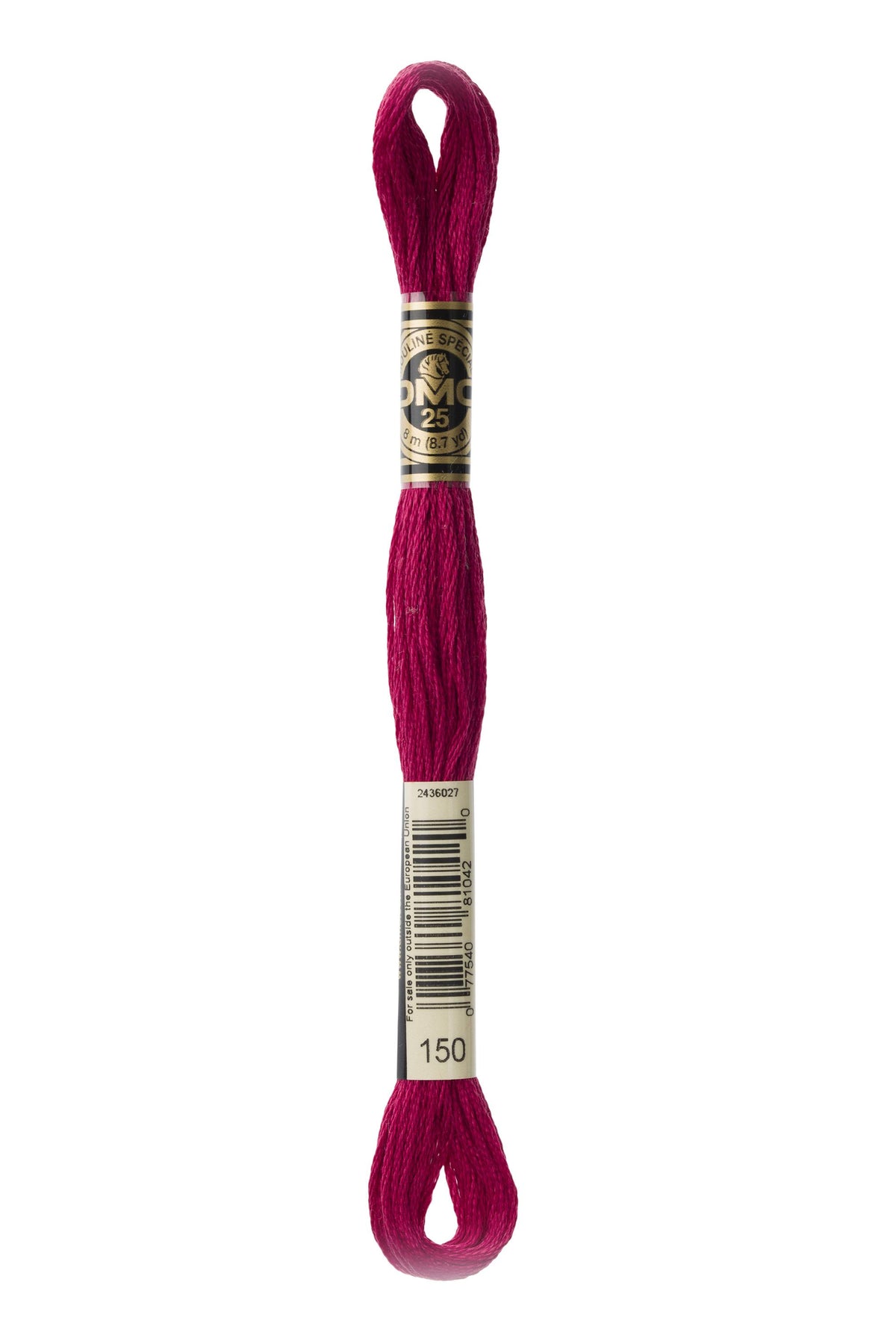 DMC Mouliné Spécial 25, colore 150, matassina da 8 metri, 100% cotone
