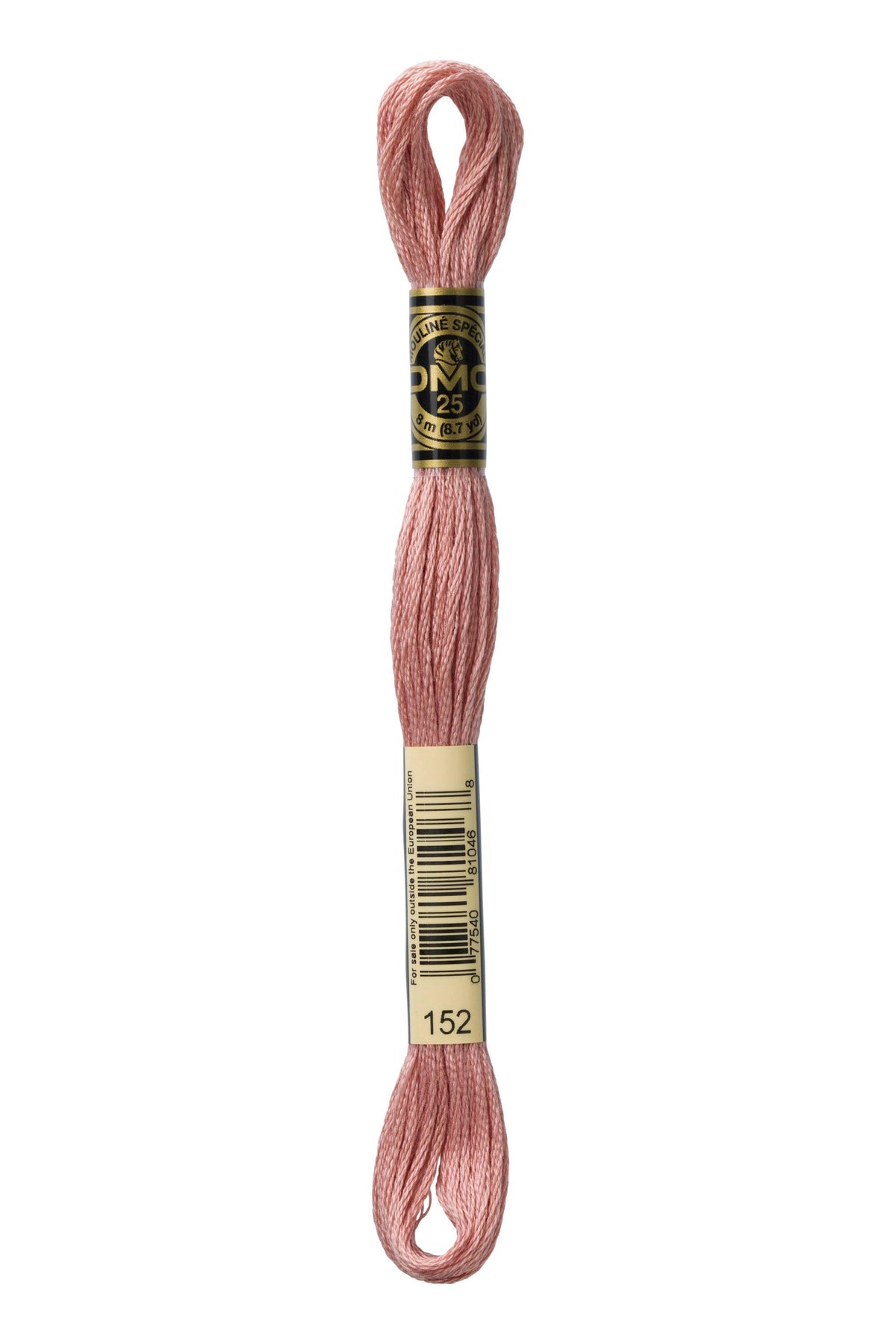 DMC Mouliné Spécial 25, colore 152, matassina da 8 metri, 100% cotone