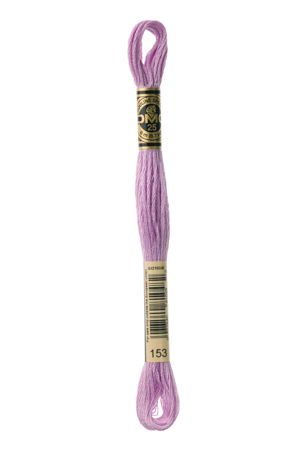 DMC Mouliné Spécial 25, colore 153, matassina da 8 metri, 100% cotone