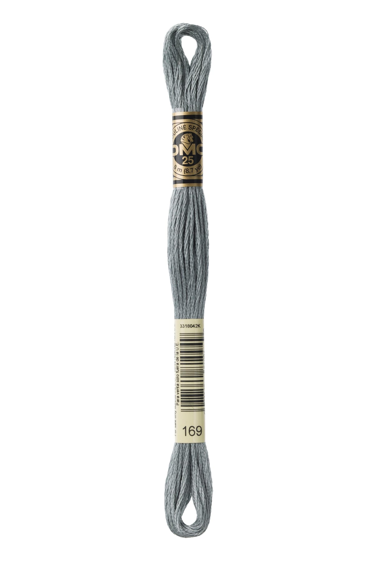 DMC Mouliné Spécial 25, colore 169, matassina da 8 metri, 100% cotone