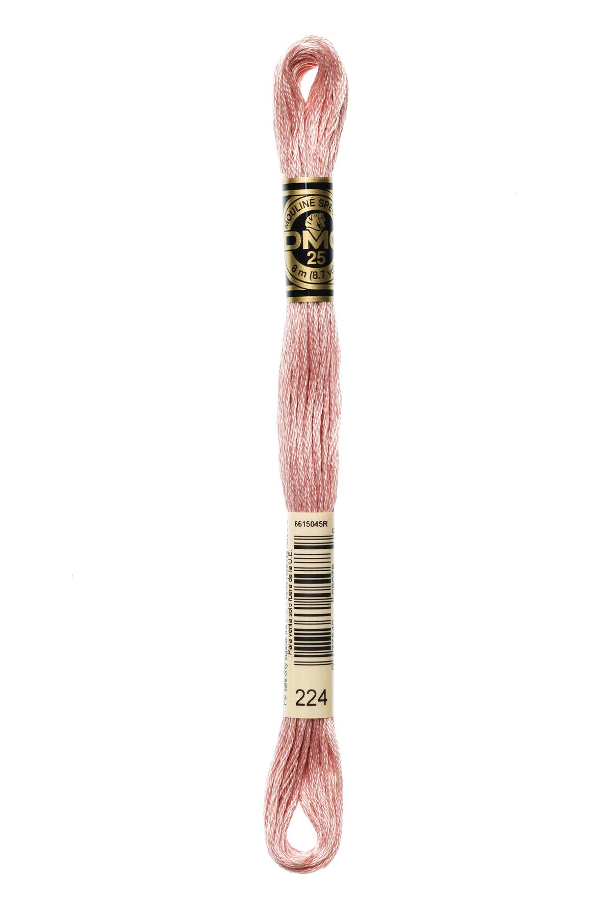 DMC Mouliné Spécial 25, colore 224, matassina da 8 metri, 100% cotone
