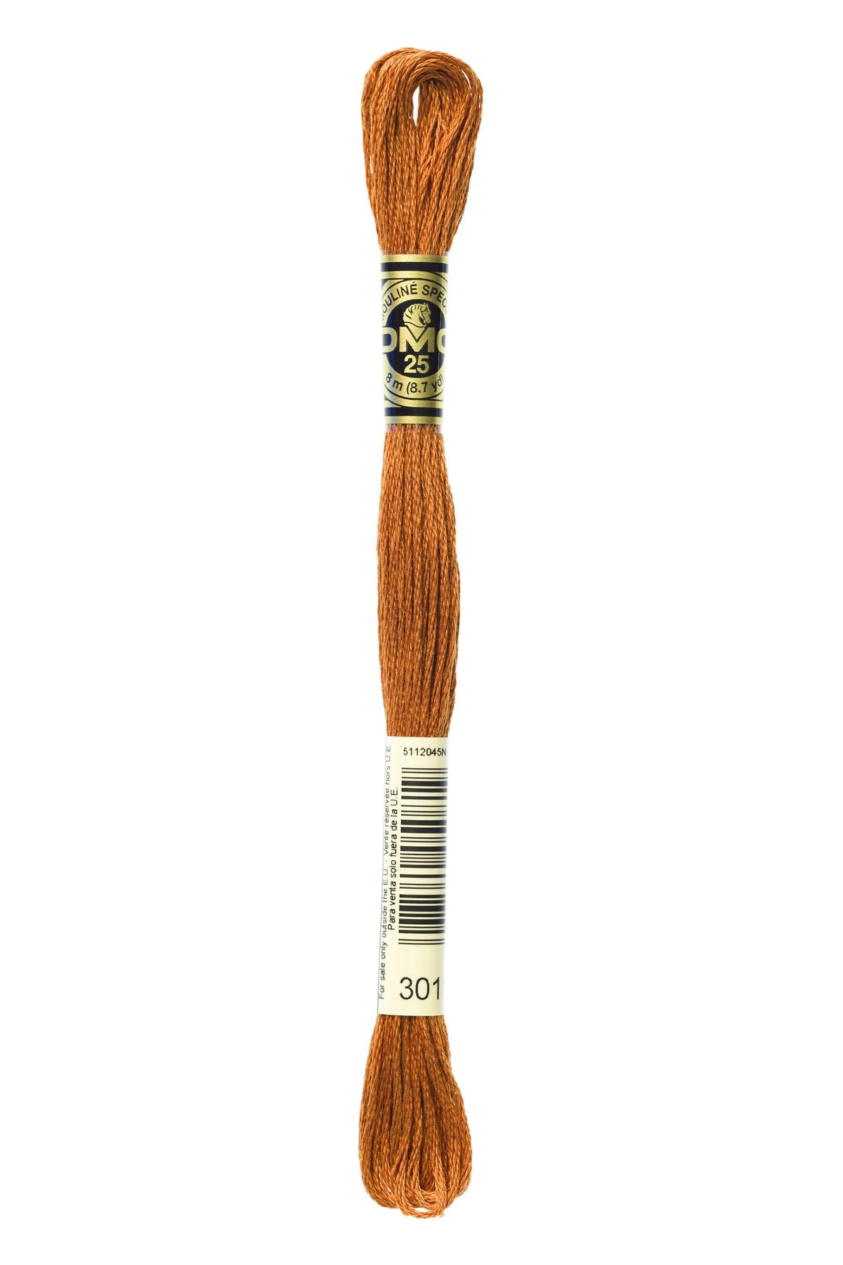 DMC Mouliné Spécial 25, colore 301, matassina da 8 metri, 100% cotone