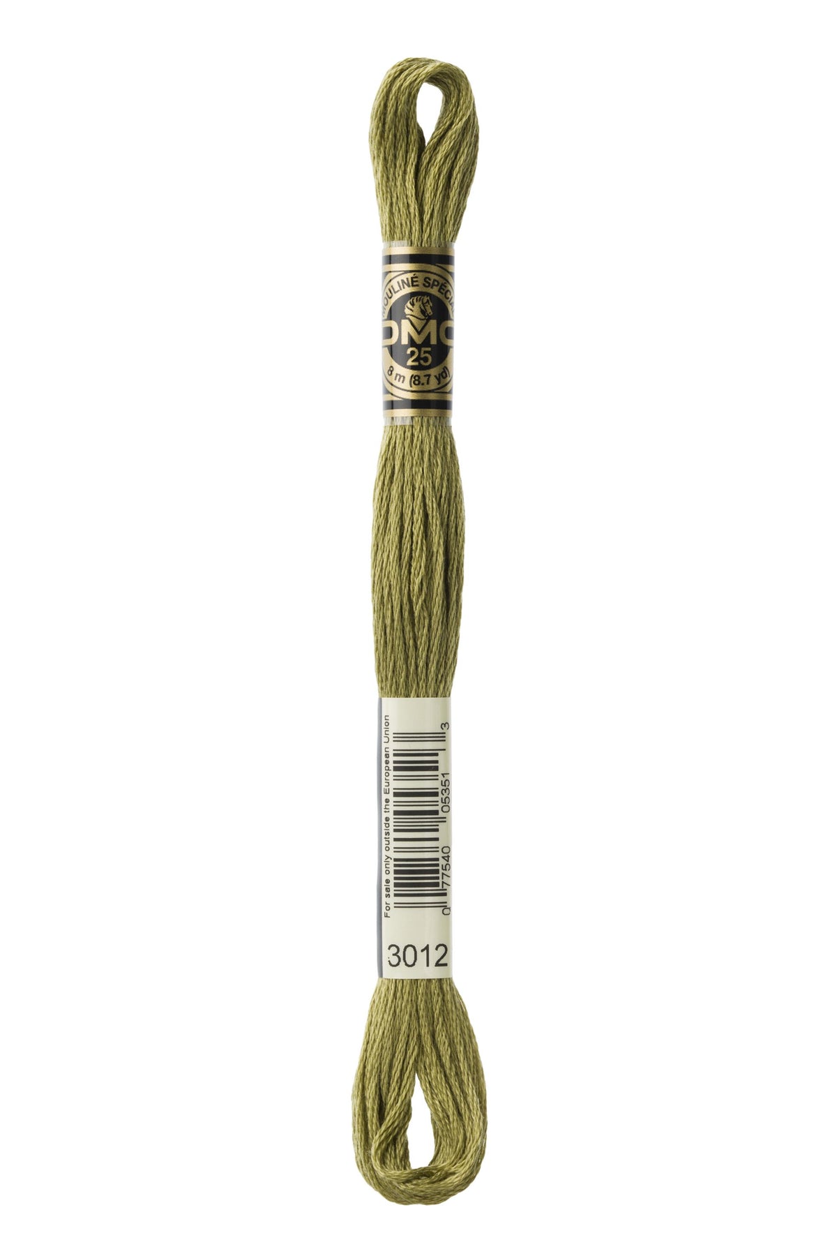 DMC Mouliné Spécial 25, colore 3012, matassina da 8 metri, 100% cotone