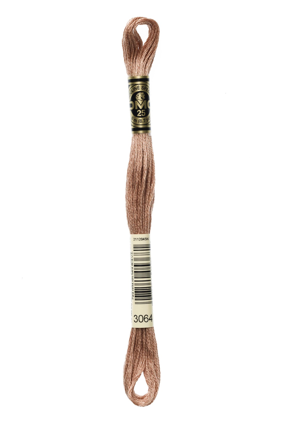 DMC Mouliné Spécial 25, colore 3064, matassina da 8 metri, 100% cotone