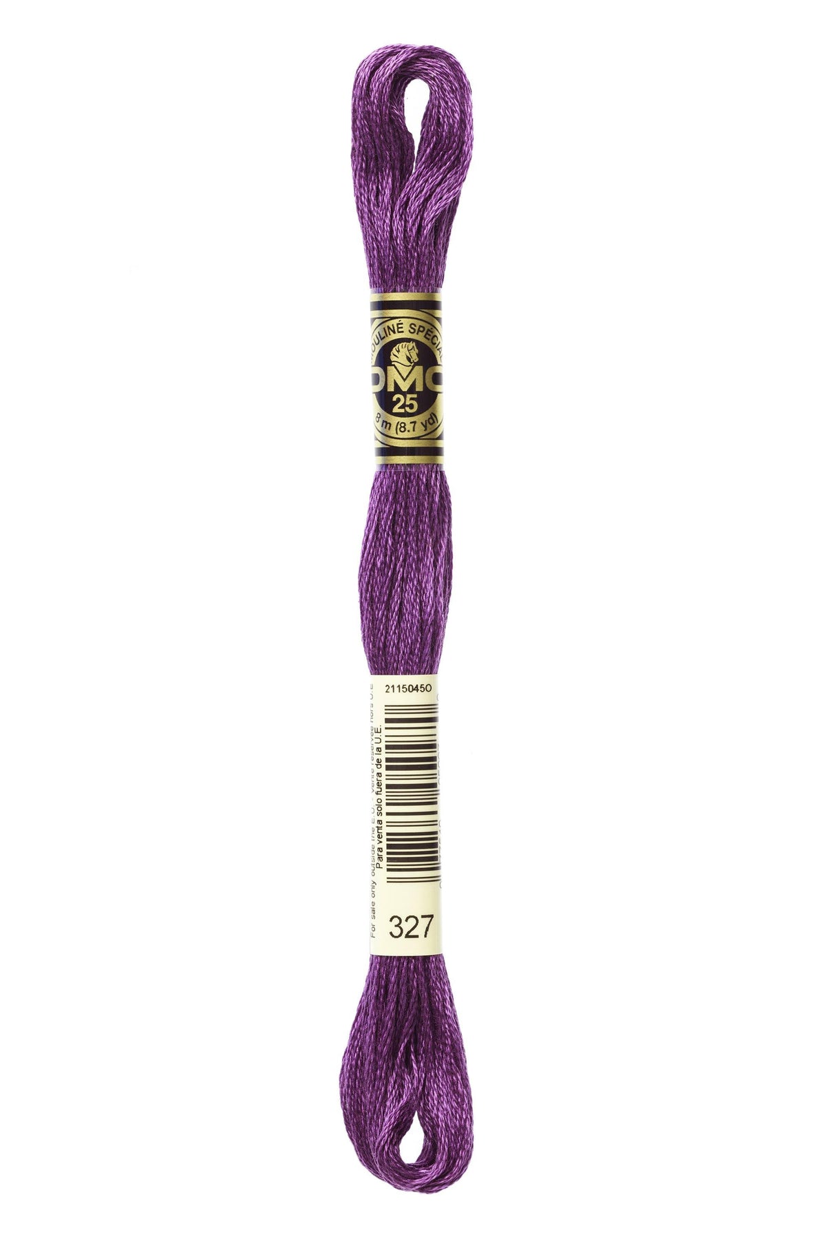 DMC Mouliné Spécial 25, colore 327, matassina da 8 metri, 100% cotone