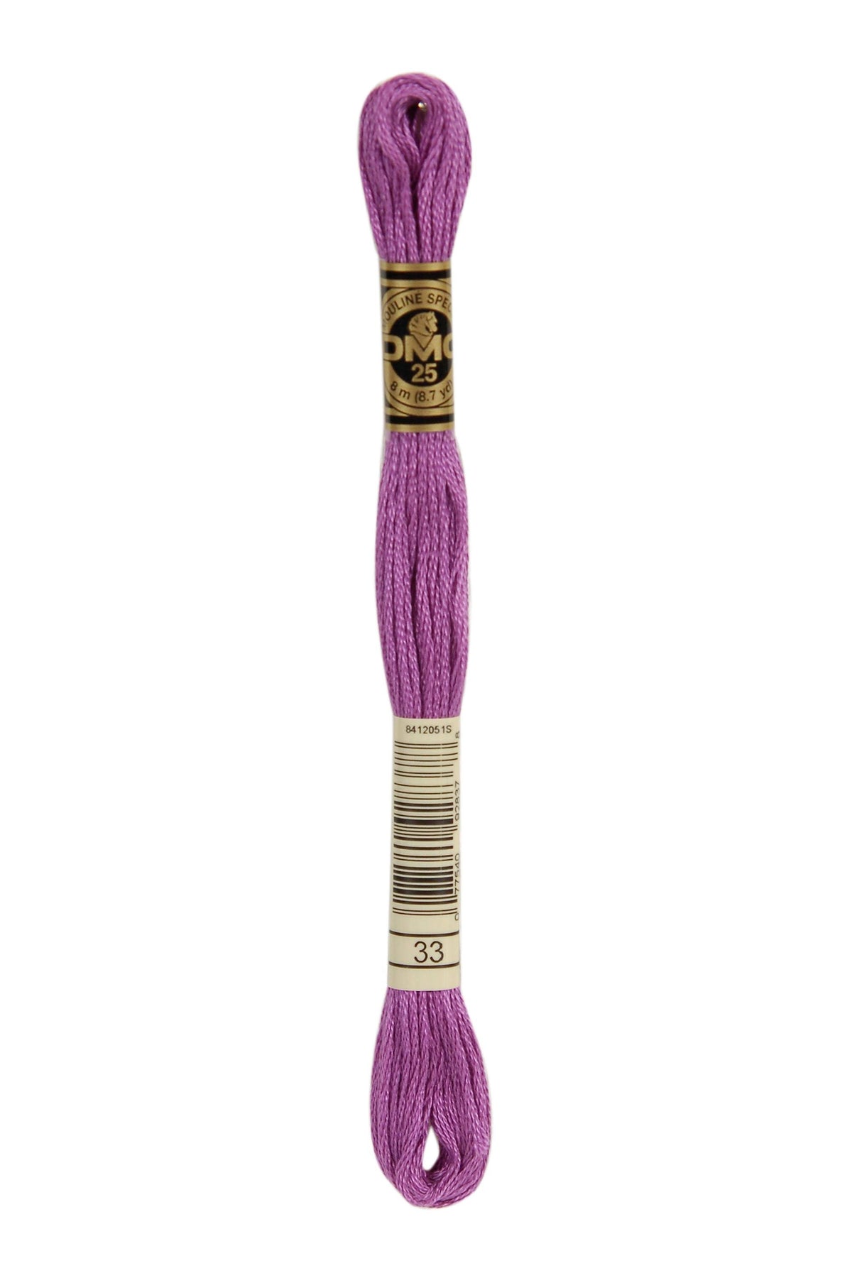 DMC Mouliné Spécial 25, colore 33, matassina da 8 metri, 100% cotone