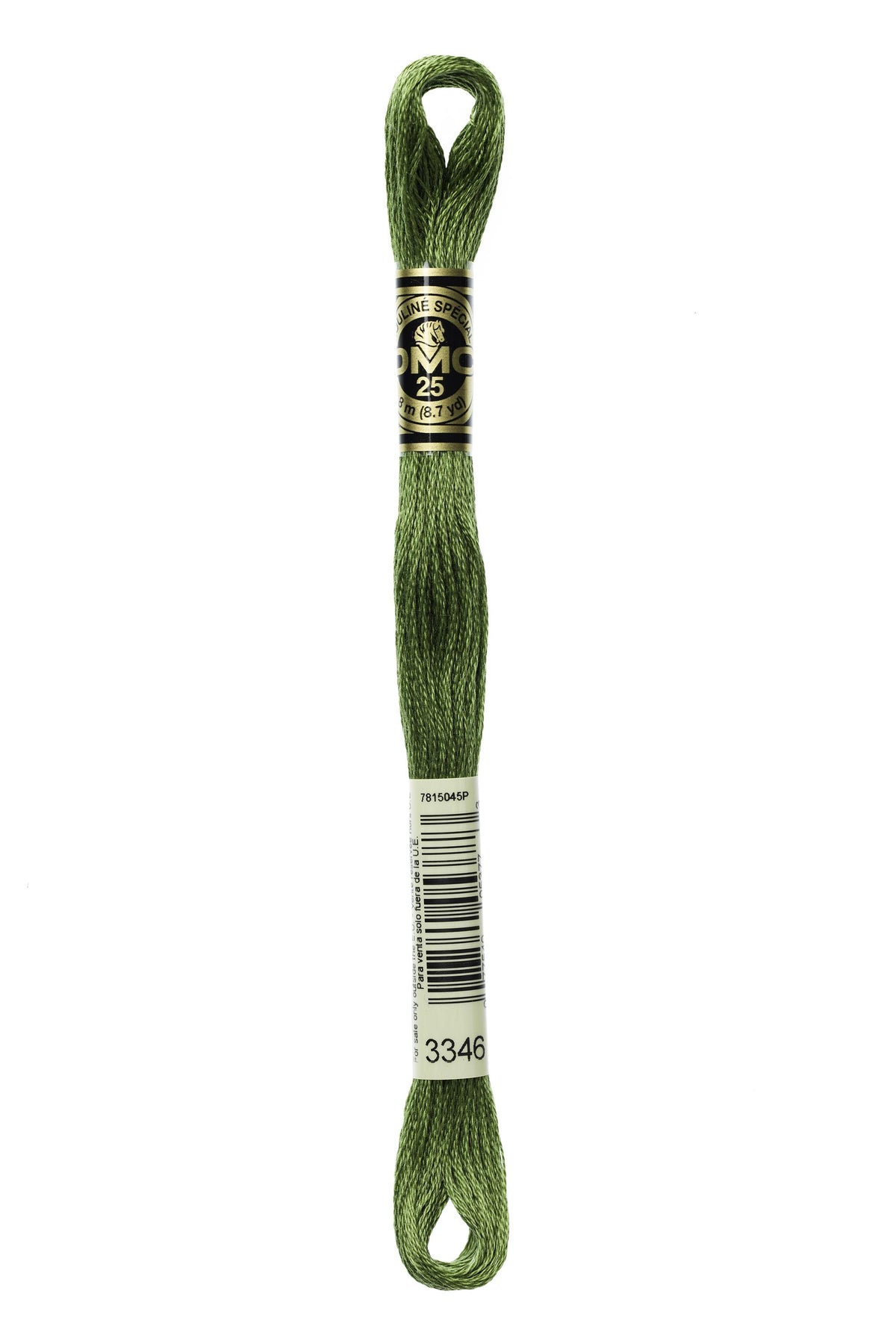 DMC Mouliné Spécial 25, colore 3346, matassina da 8 metri, 100% cotone
