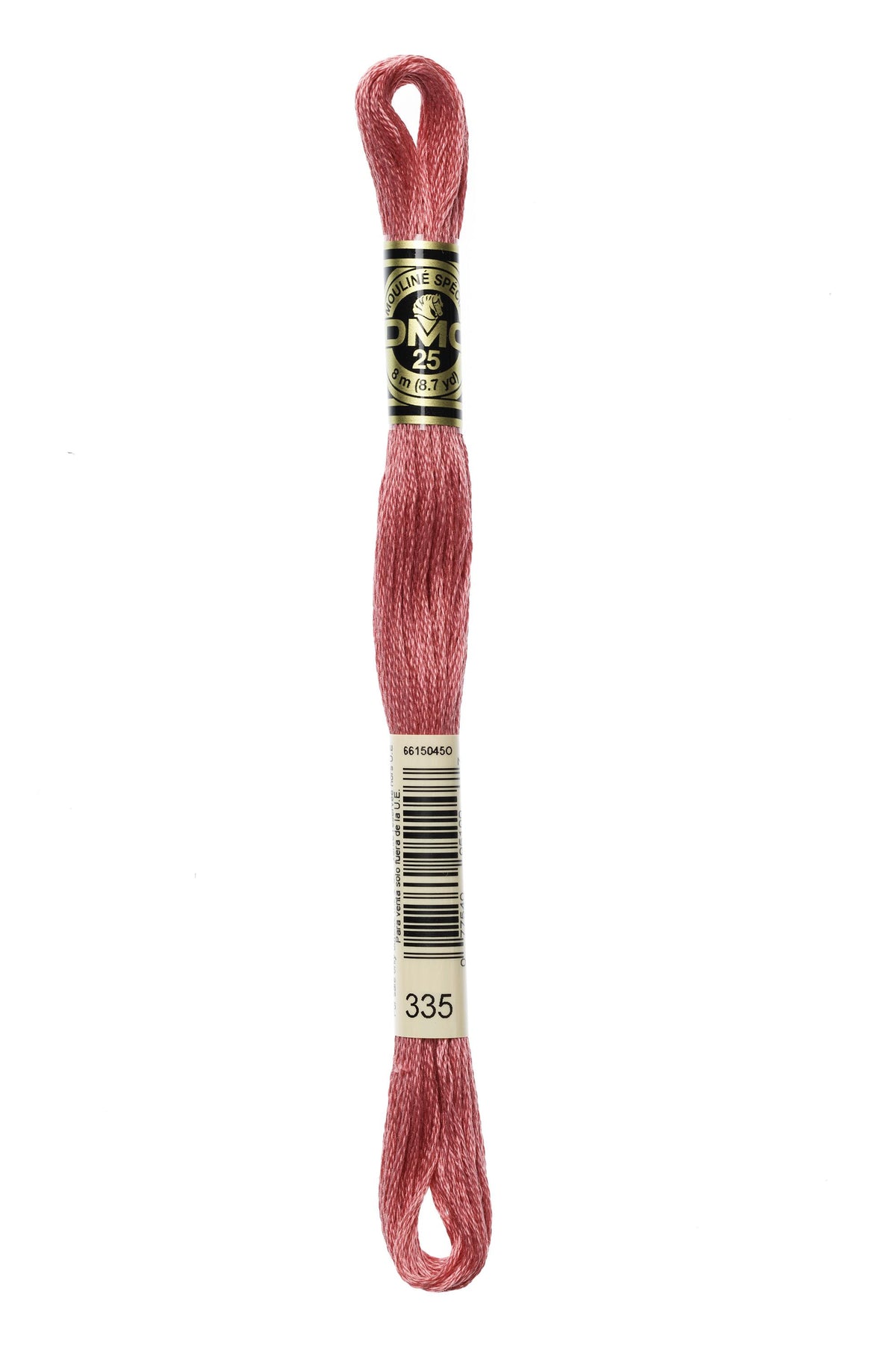 DMC Mouliné Spécial 25, colore 335, matassina da 8 metri, 100% cotone