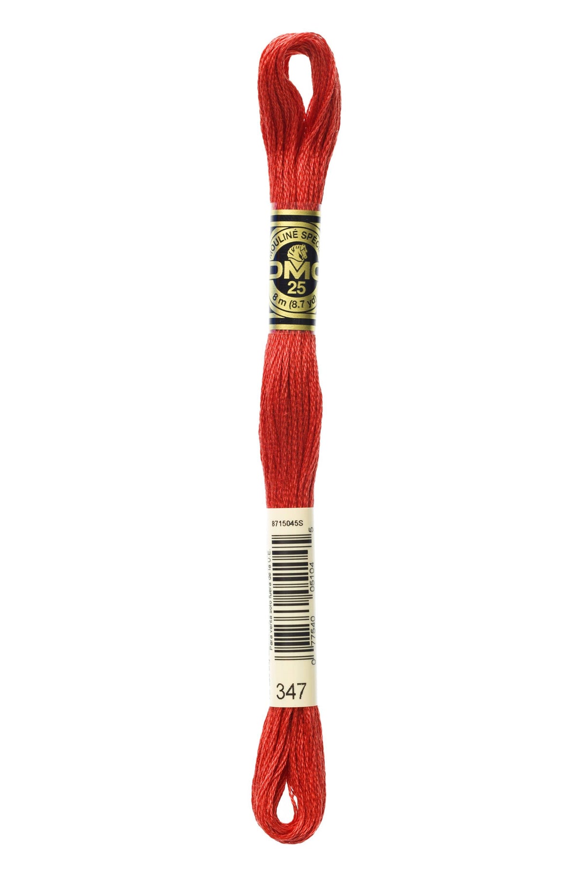 DMC Mouliné Spécial 25, colore 347, matassina da 8 metri, 100% cotone