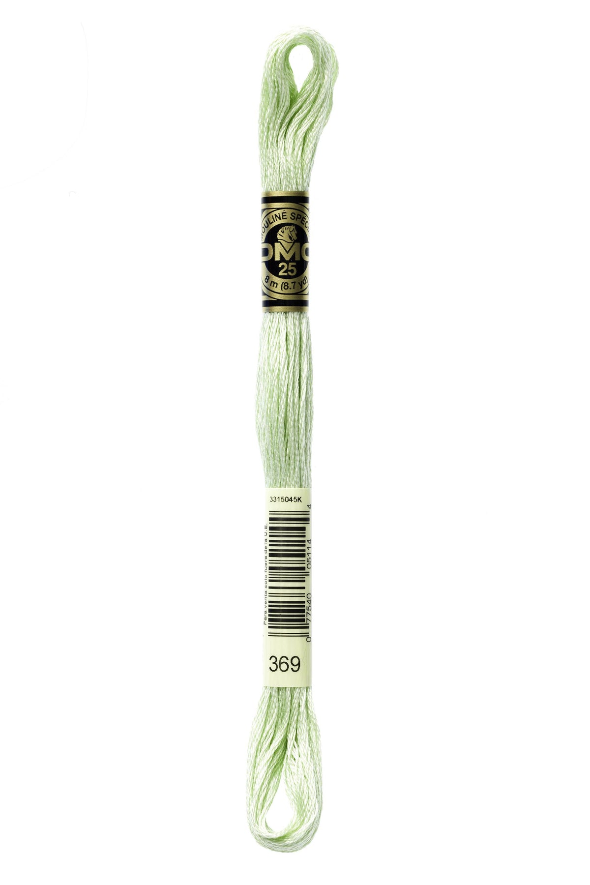 DMC Mouliné Spécial 25, colore 369, matassina da 8 metri, 100% cotone