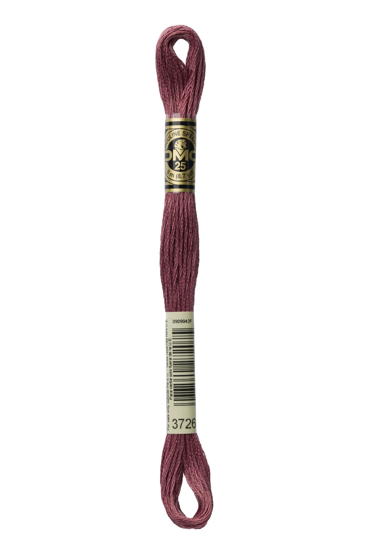 DMC Mouliné Spécial 25, colore 3726, matassina da 8 metri, 100% cotone