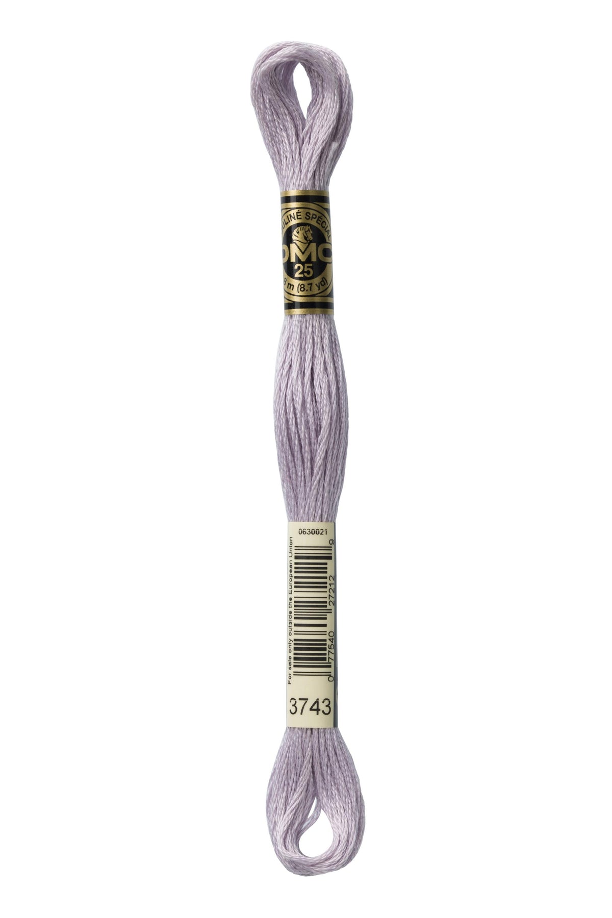 DMC Mouliné Spécial 25, colore 3743, matassina da 8 metri, 100% cotone